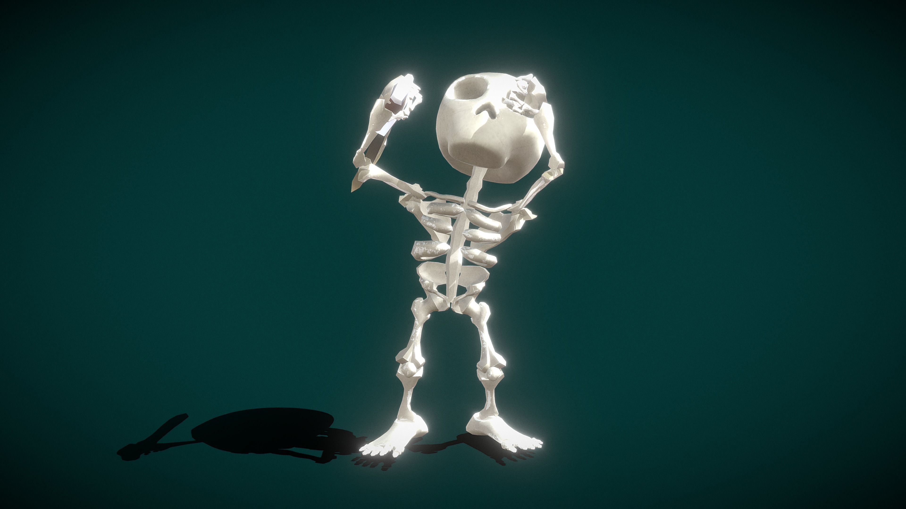 Skeleton Soldier Rig 3D model Skeleton Soldier VR / AR / low-poly rigged animated | CGTrader