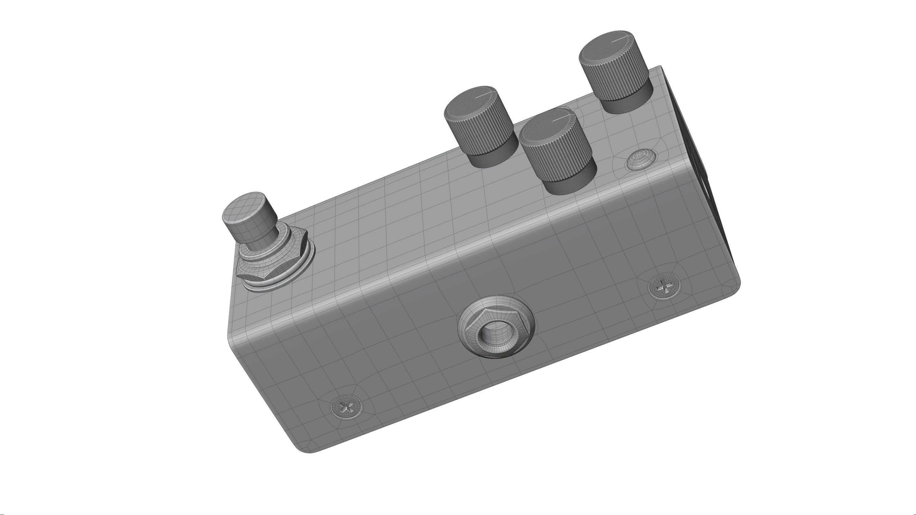 Aguilar Storm King Bass Distortion Fuzz Pedal 3D model | CGTrader