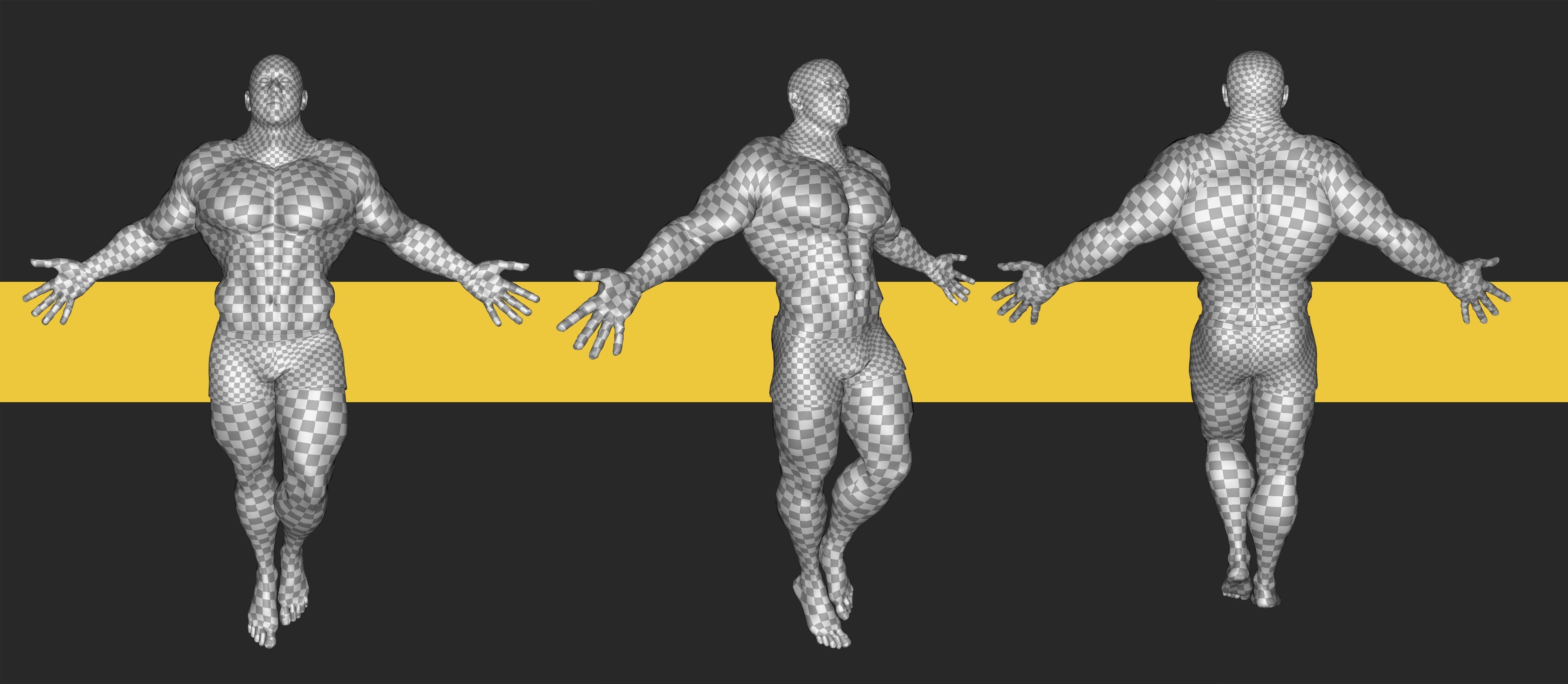 3D model Realistic Male Bodybuilder 3D HQ VR / AR / low-poly | CGTrader