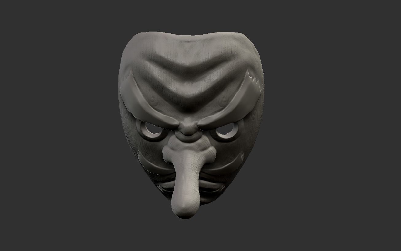 Sakonji Urokodaki from kimetsu no yaiba demon slayer mask 3D model 3D