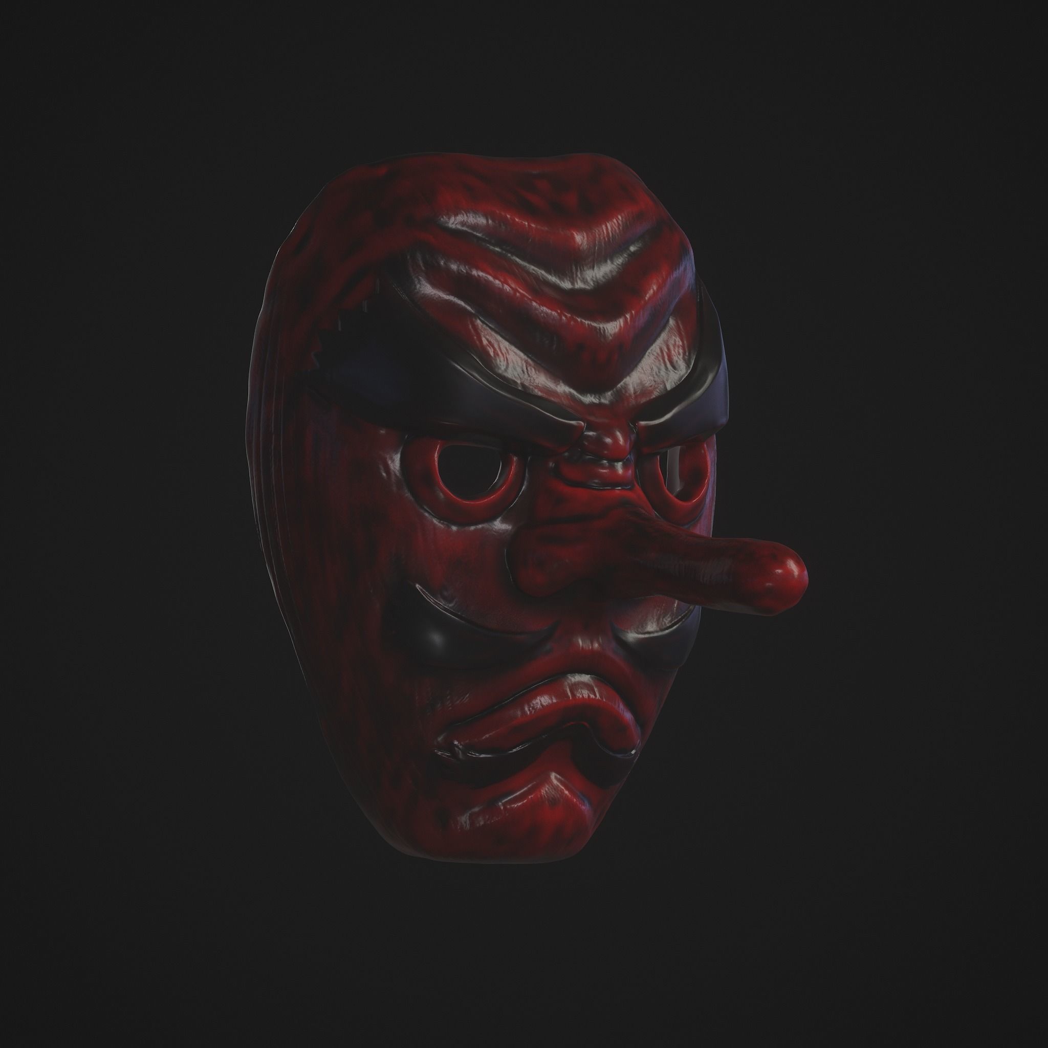 Sakonji Urokodaki from kimetsu no yaiba demon slayer mask 3D model 3D