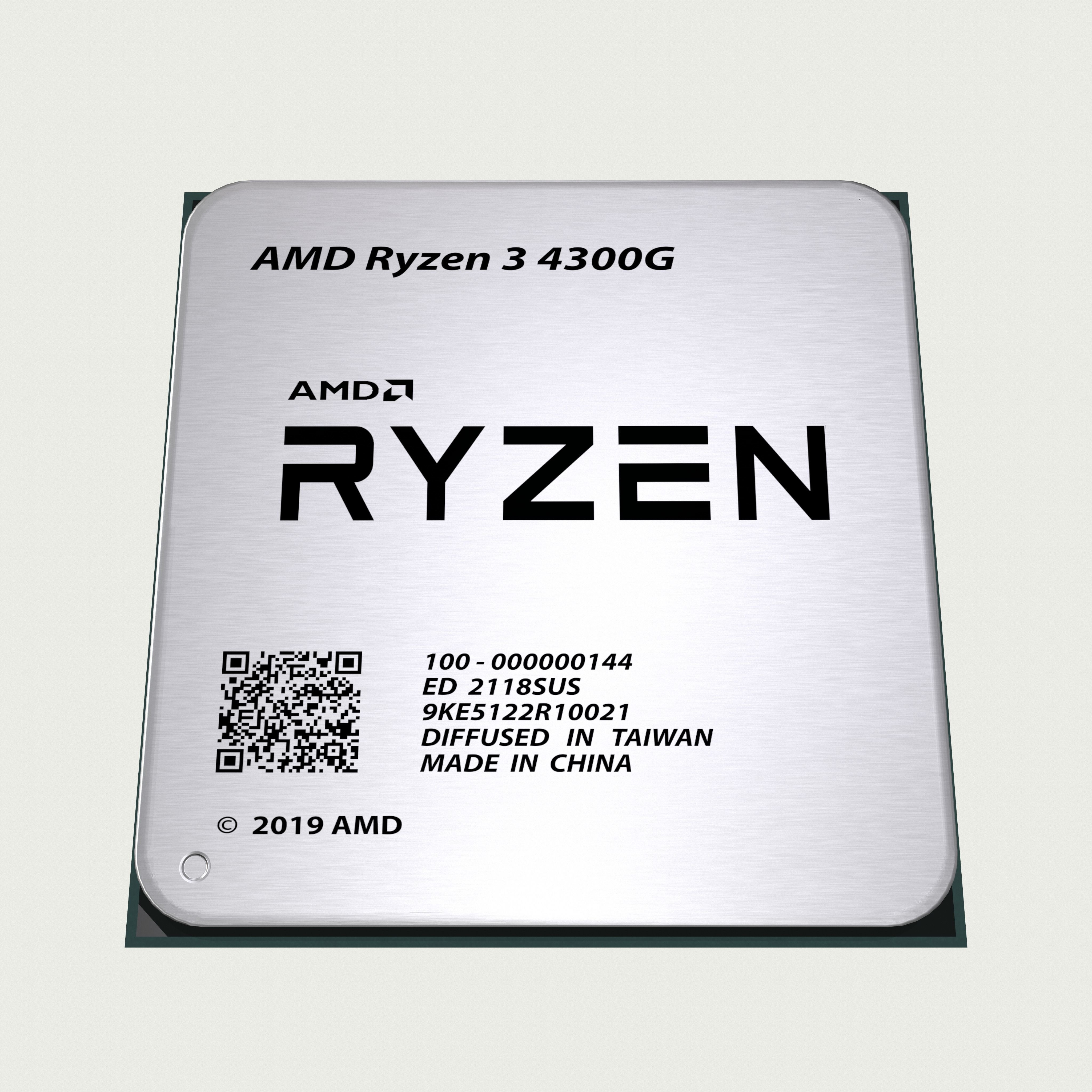 3D model CPU AMD Ryzen 3 4300G VR / AR / low-poly | CGTrader