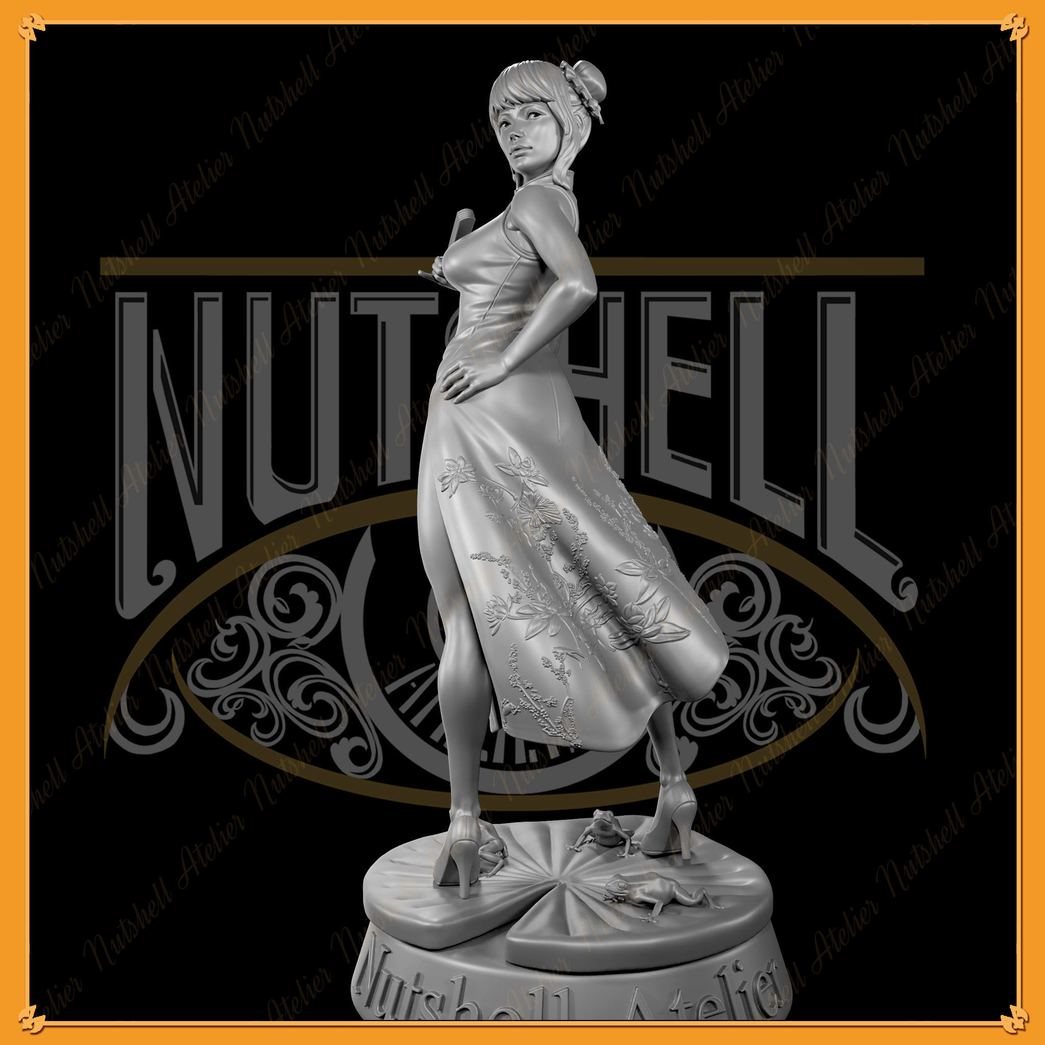 Nutshell Atelier - China Dress girl - NSFW 3D model 3D printable | CGTrader