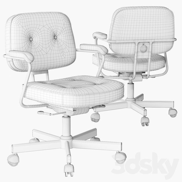 ikea alefelle work chair Texture CGTrader