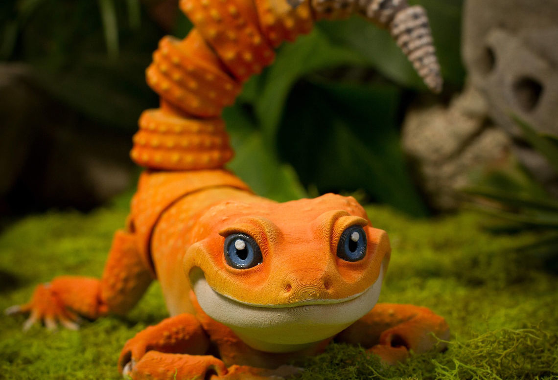 LEOPARD GECKO DIGITAL STL FILE FOR 3DPRINTING 3D model 3D printable ...