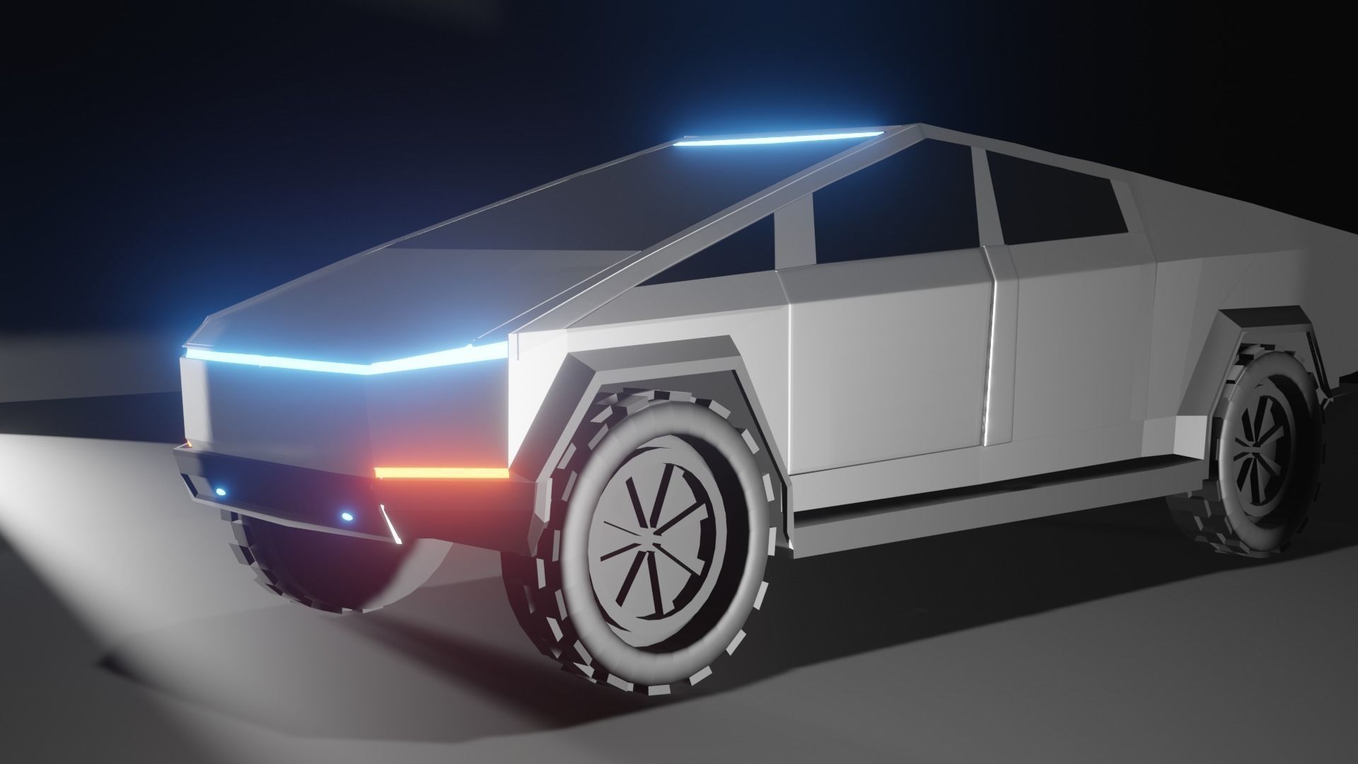 3D model CYBERTRUCK Modle VR / AR / lowpoly CGTrader