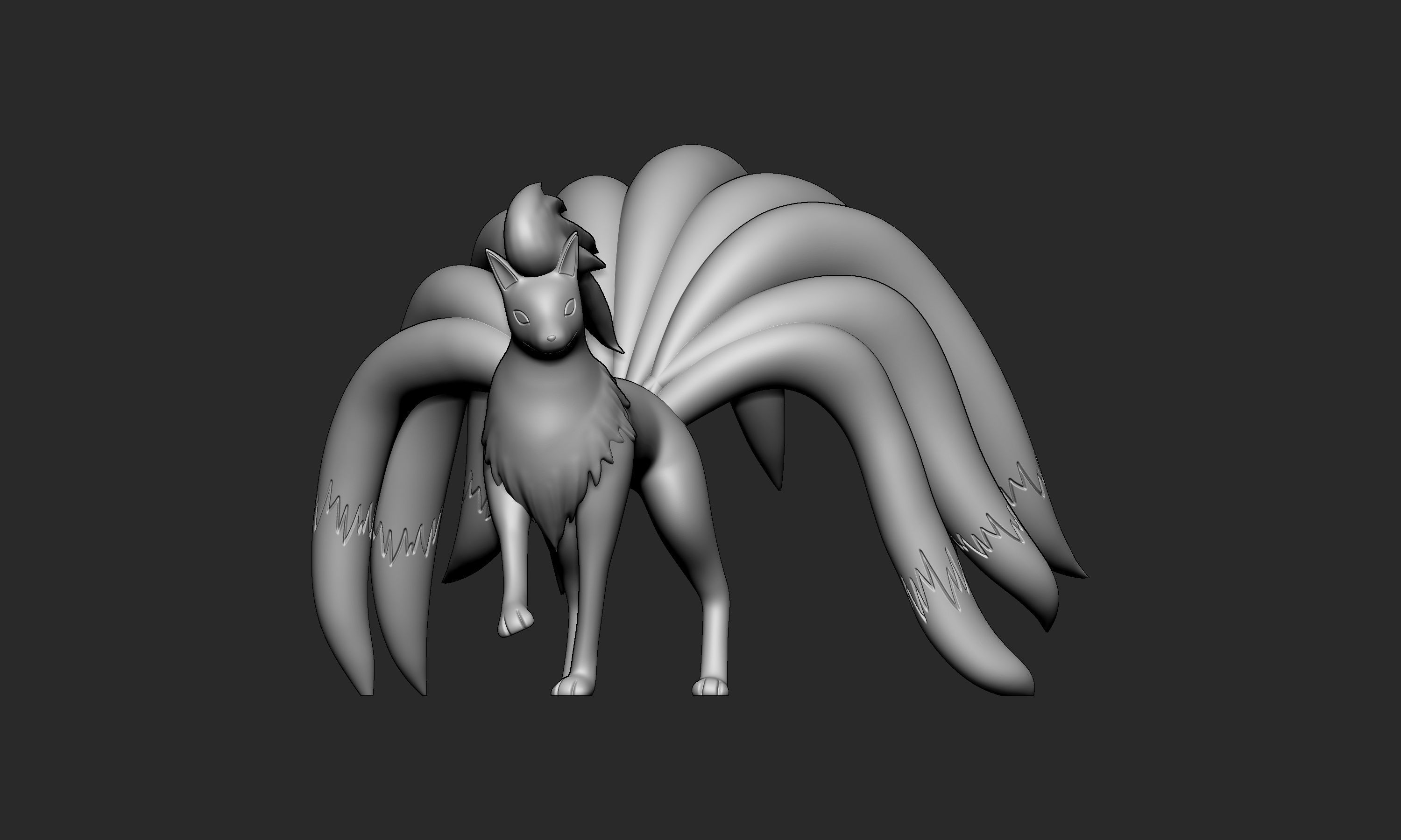 Pokemon - Ninetales with 2 poses 3D model 3D printable | CGTrader