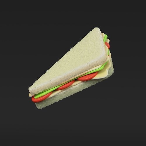 Sandwich 3D model CGTrader