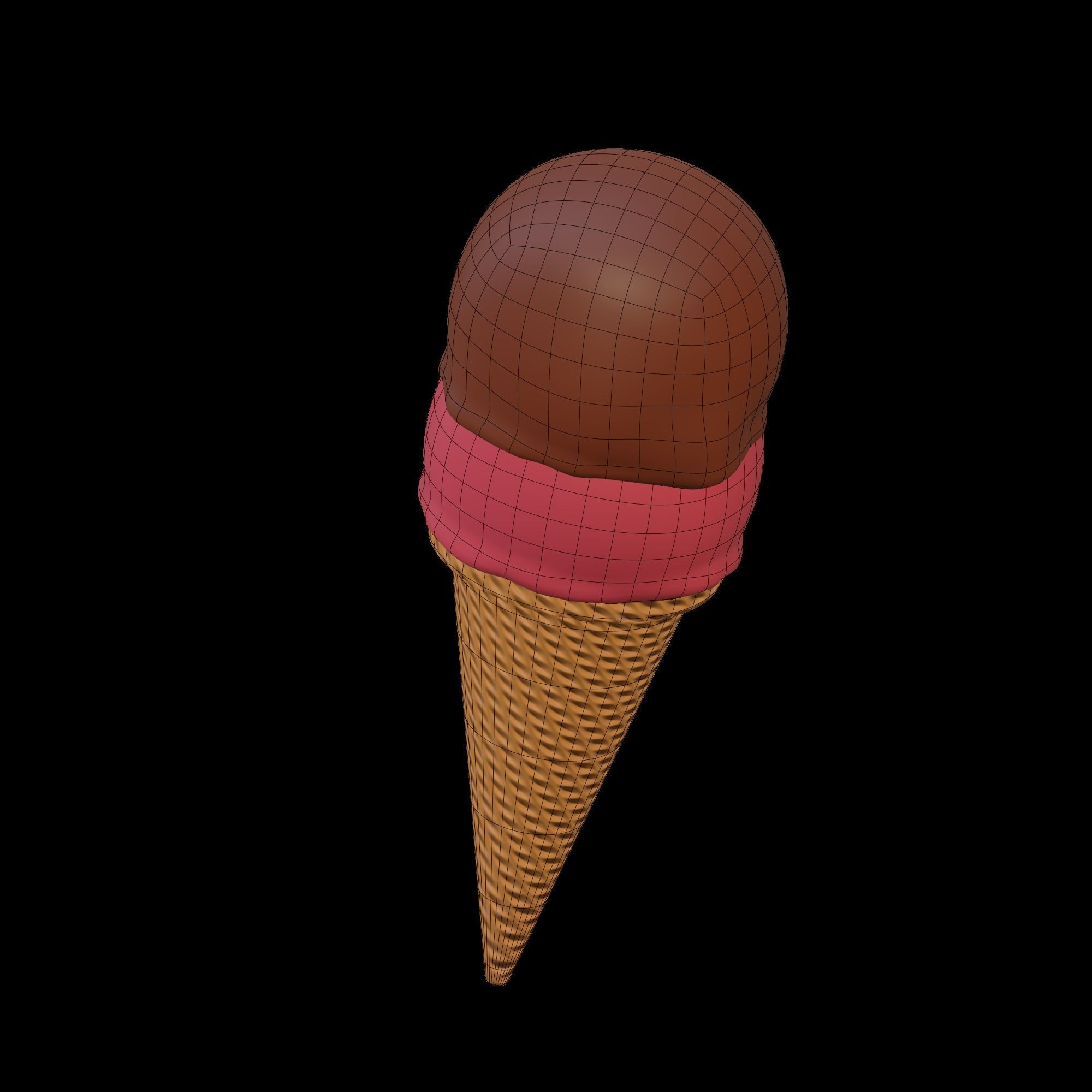 Ice Cream Cone 3D model CGTrader