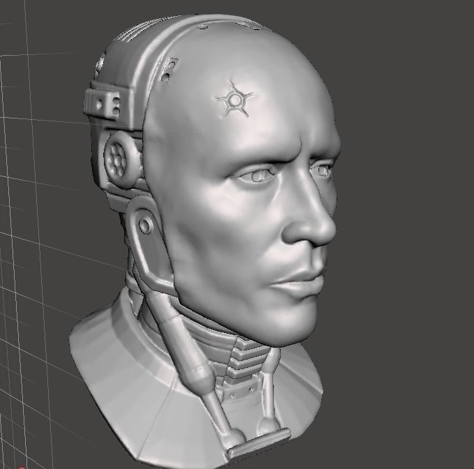 Robocop 3d printable bust 3D model 3D printable | CGTrader