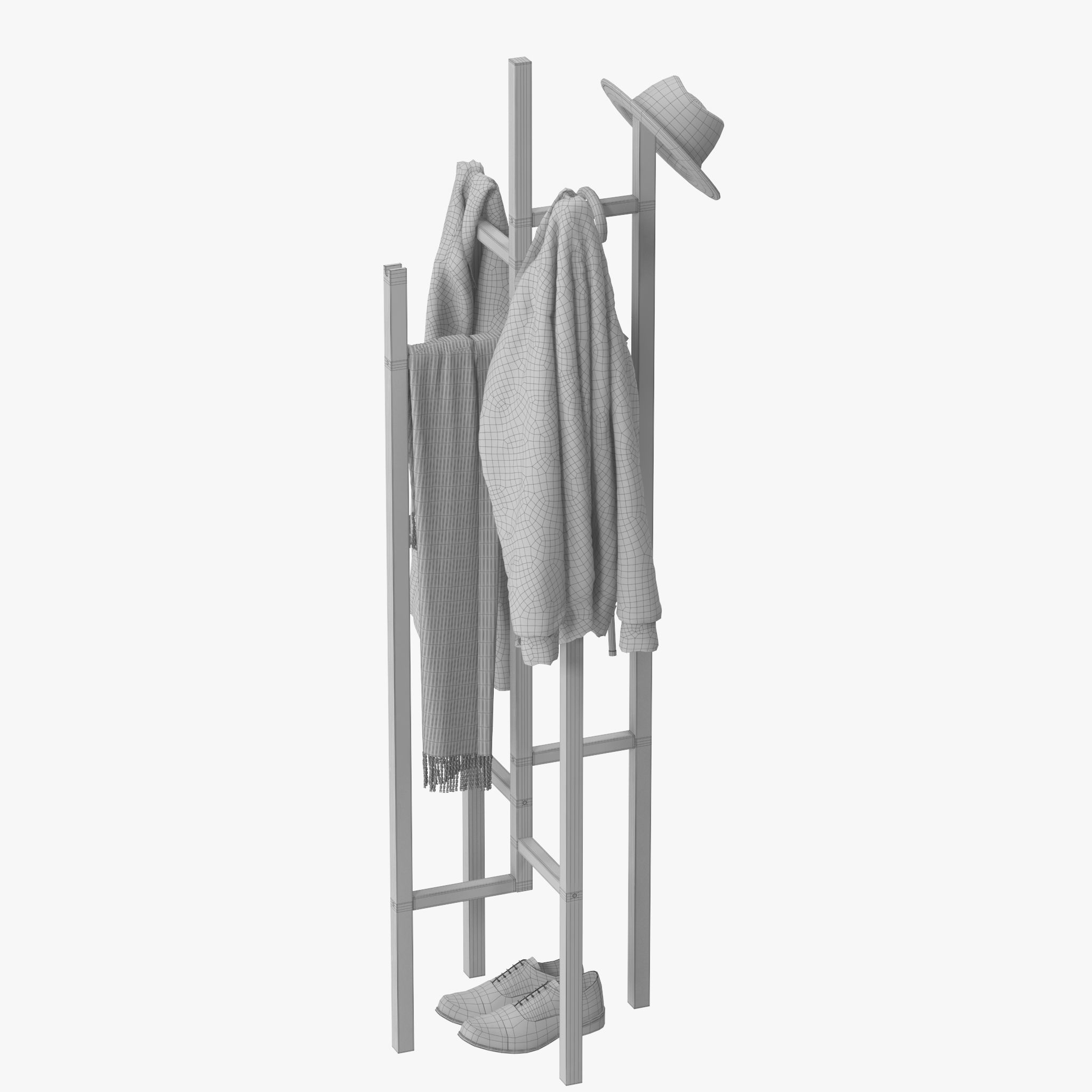 Atwood Coat Rack 3D model CGTrader