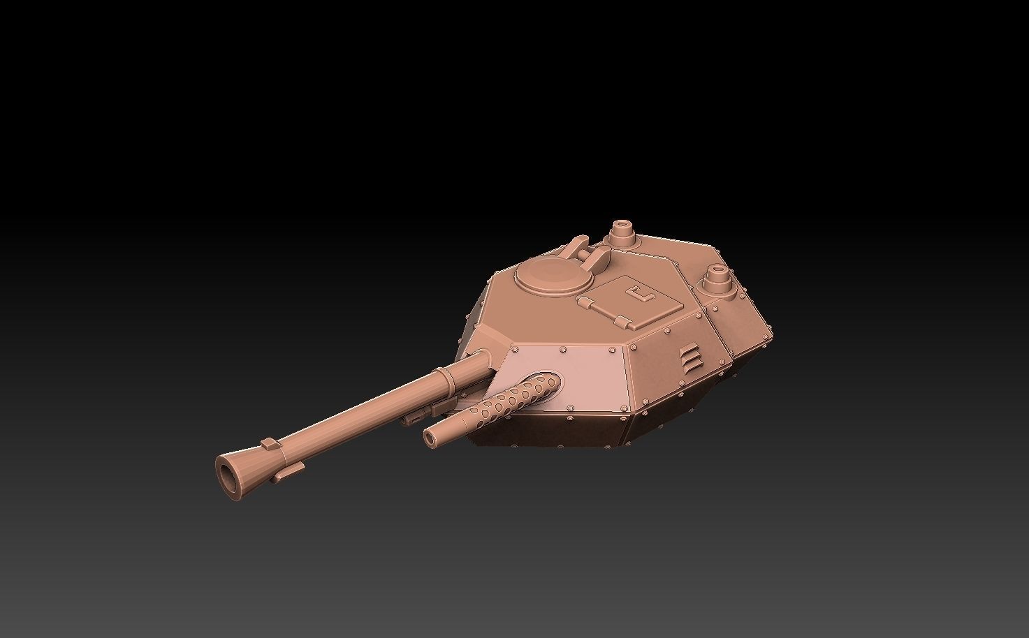 Tank And Artillery Cannons 3D model 3D printable | CGTrader