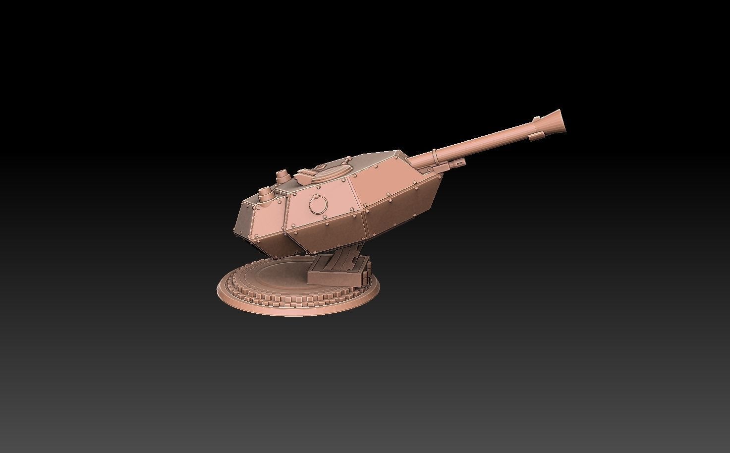Tank And Artillery Cannons 3D model 3D printable | CGTrader
