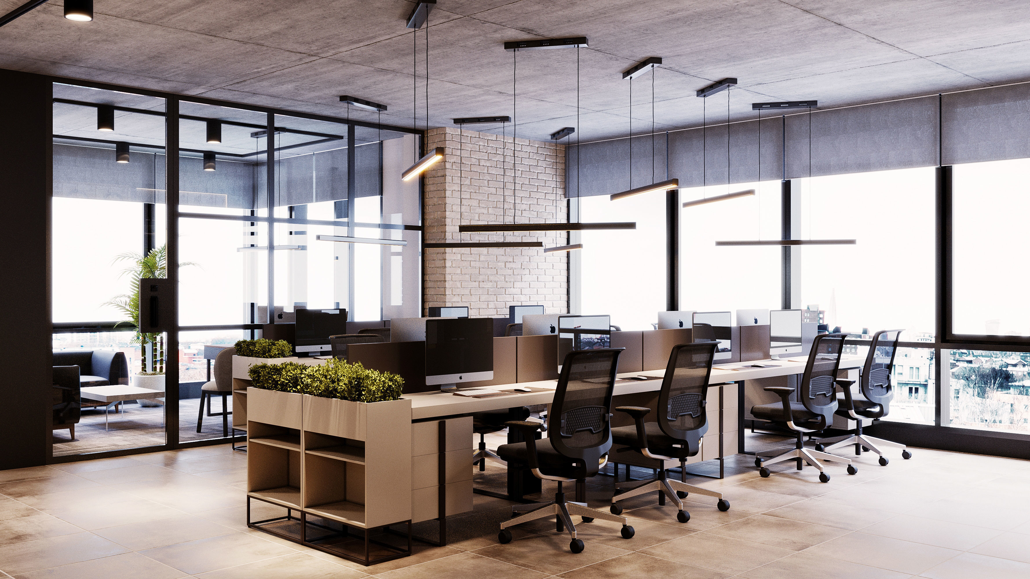 Office interior design 3D model | CGTrader