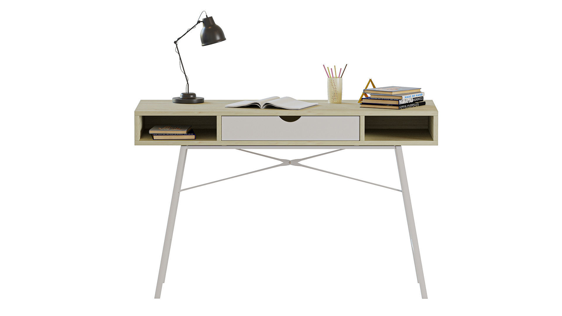 Jysk DESK ABBETVED CHAIR Kokkedal 3D model | CGTrader