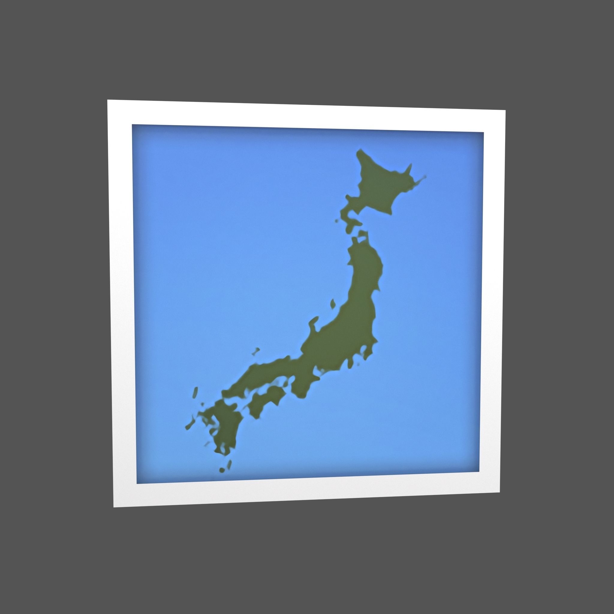 3D model Map of Japan IOS 5 1 Emoji V1 001 VR / AR / low-poly | CGTrader