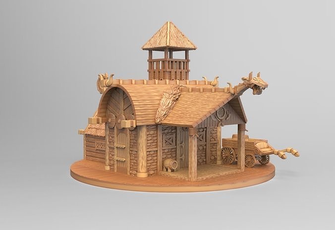 Fantasy Tavern 3D model 3D printable | CGTrader