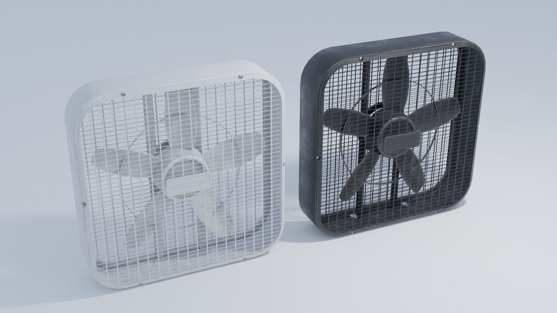 3D model Box Fan with 4K and 2K Textures VR / AR / low-poly | CGTrader