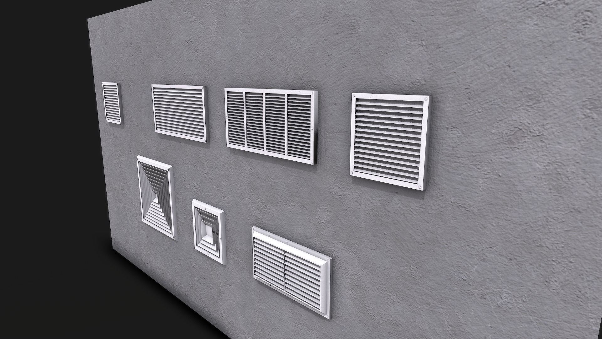 3D model Air Vent Systems VR / AR / lowpoly CGTrader