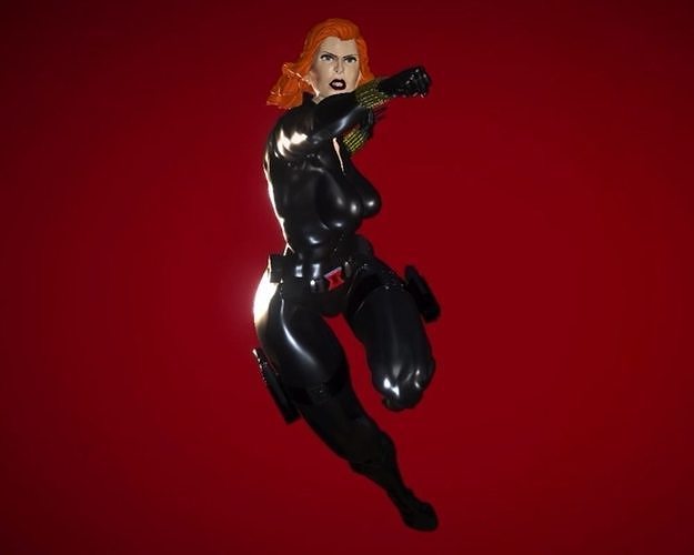 Black Widow Fanart 3D model 3D printable | CGTrader
