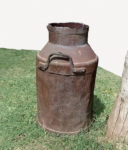 Old can of milk 3D model | CGTrader