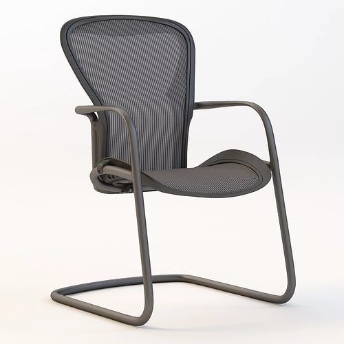 Detail Herman Miller Aeron Side Chair 3D model CGTrader