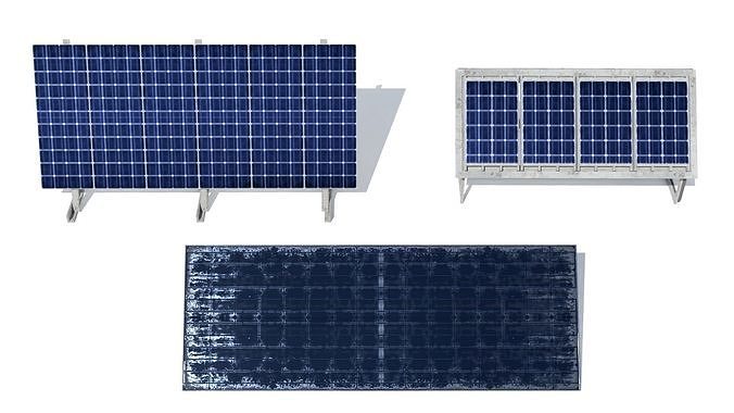 3D model Solar panel Pack - 3 Models VR / AR / low-poly | CGTrader
