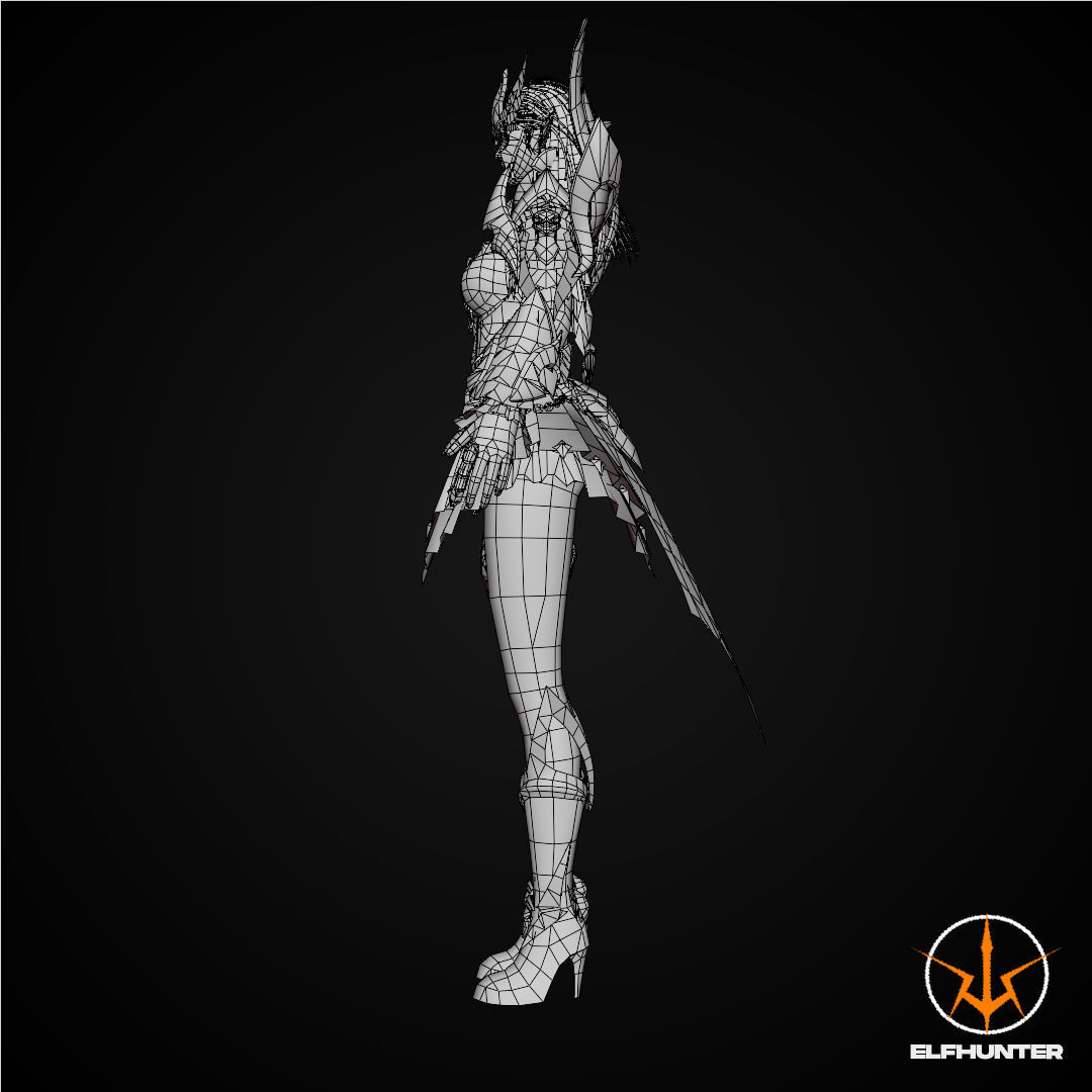 3D model EXCLUSIVE EDITION RIGGED CHARACTER ELF CULTS VR / AR / low ...