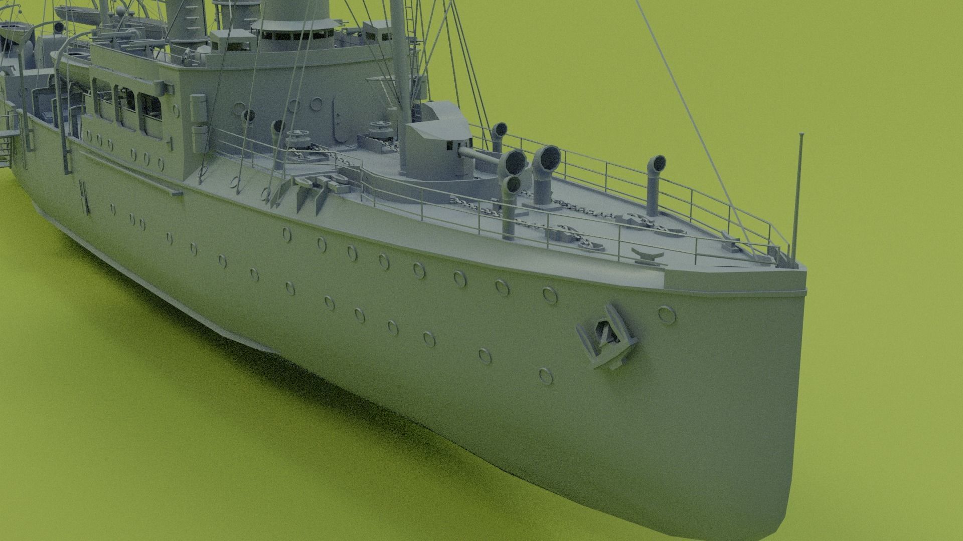 3D model Gunboat SMS Panther VR / AR / low-poly | CGTrader