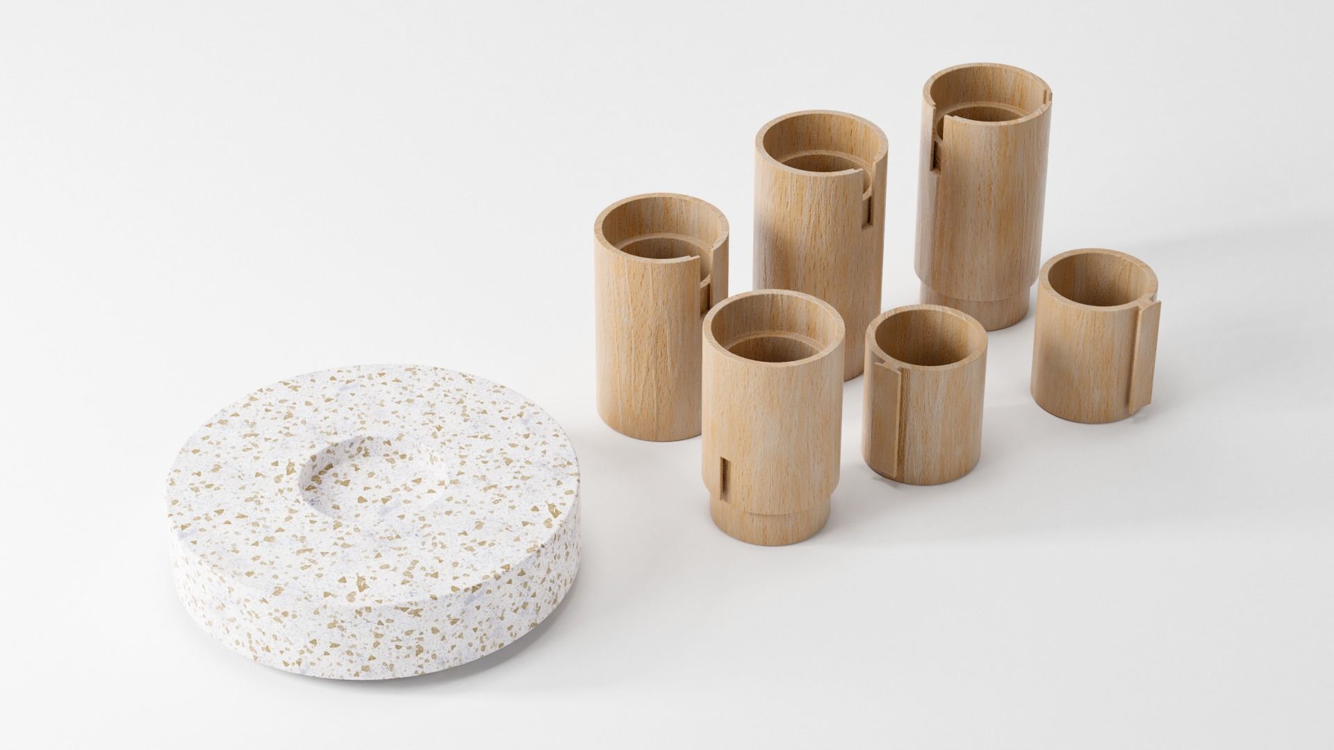 Plant Bamboo Rack 3D model rigged | CGTrader