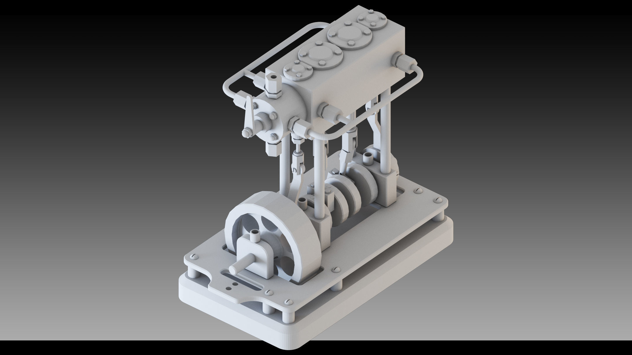 3D model 20- Steampunk Engines- High detail 3d models VR / AR / low ...