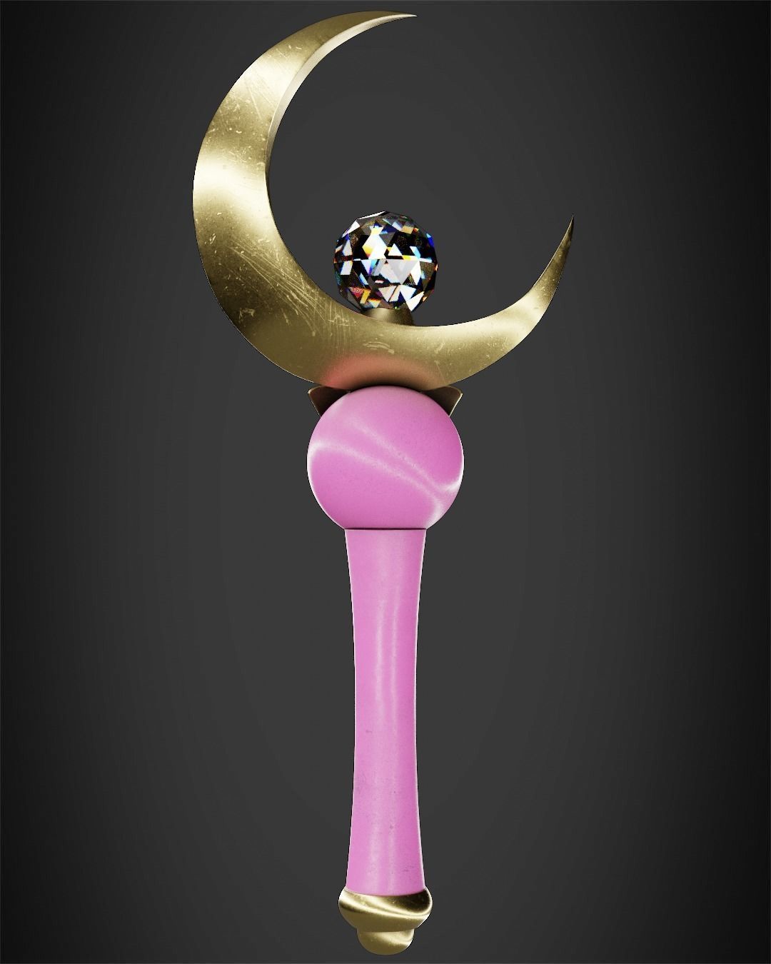 Sailor Moon Moon Stick for Cosplay 3D model 3D printable | CGTrader
