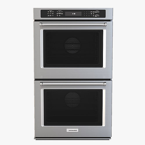 kitchenaid 30 Double Wall Oven KODE500EBS 3D model CGTrader