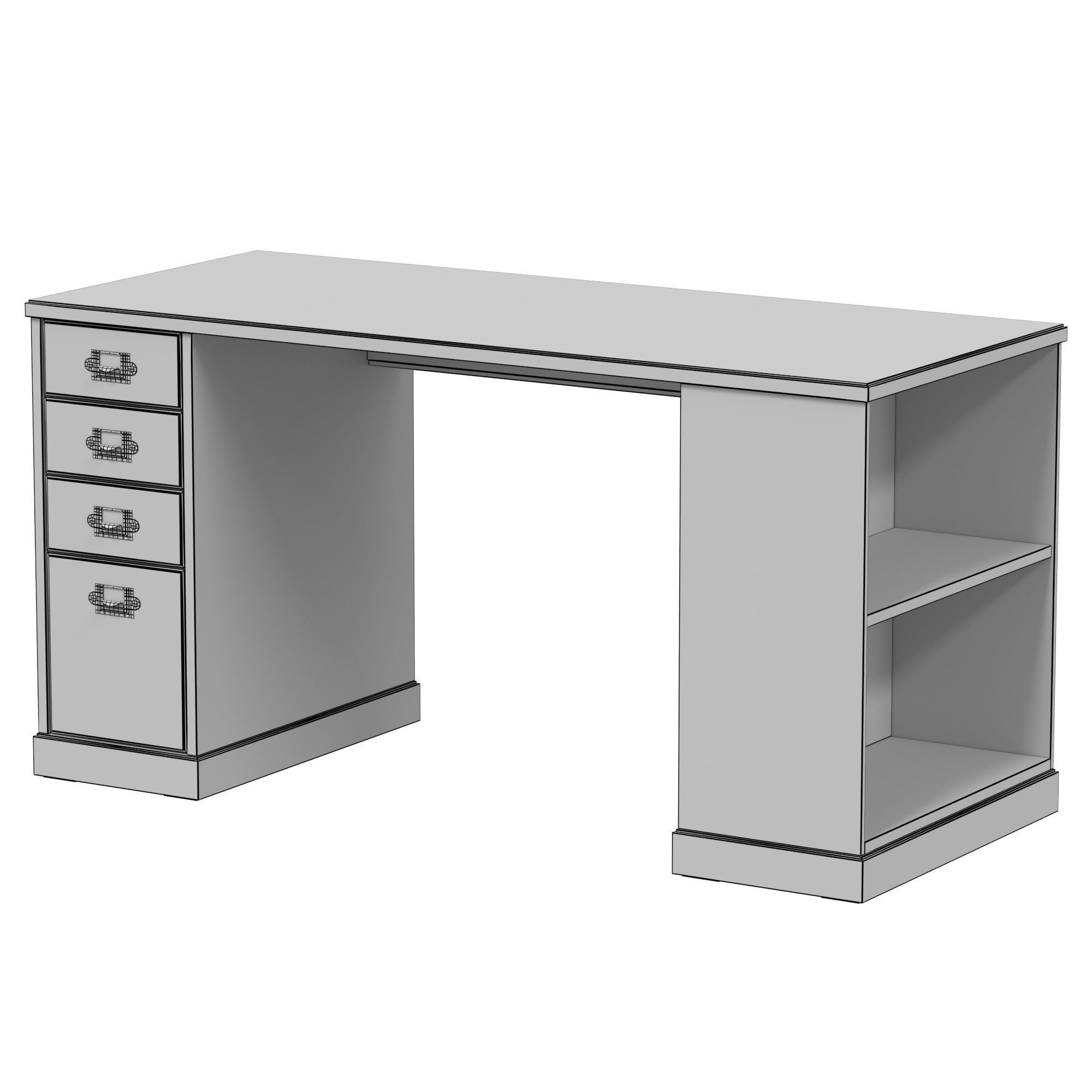 IKEA VEBJORN Desk 3D model CGTrader