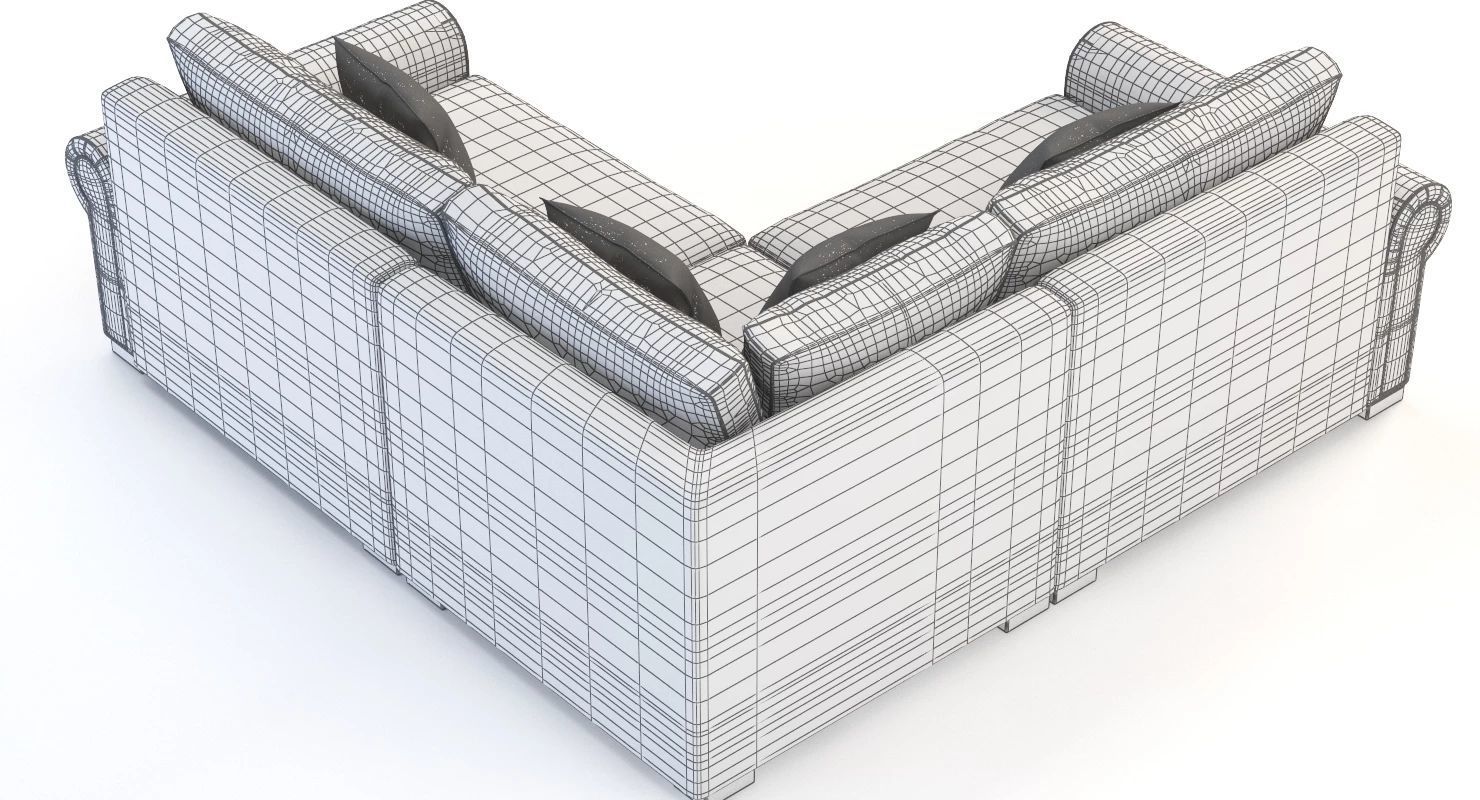Lebanon Modular Sectional Corner Sofa Darby Home Co 3D model CGTrader