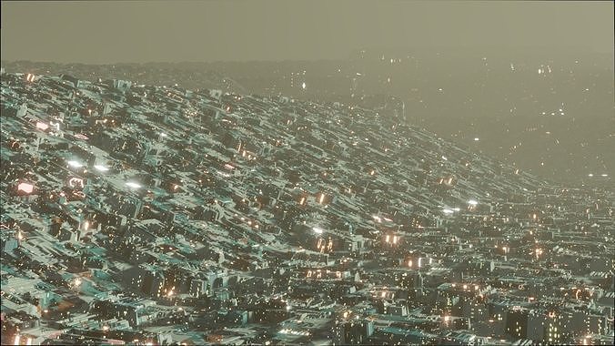 Sci Fi Terrain 1a 3D model | CGTrader
