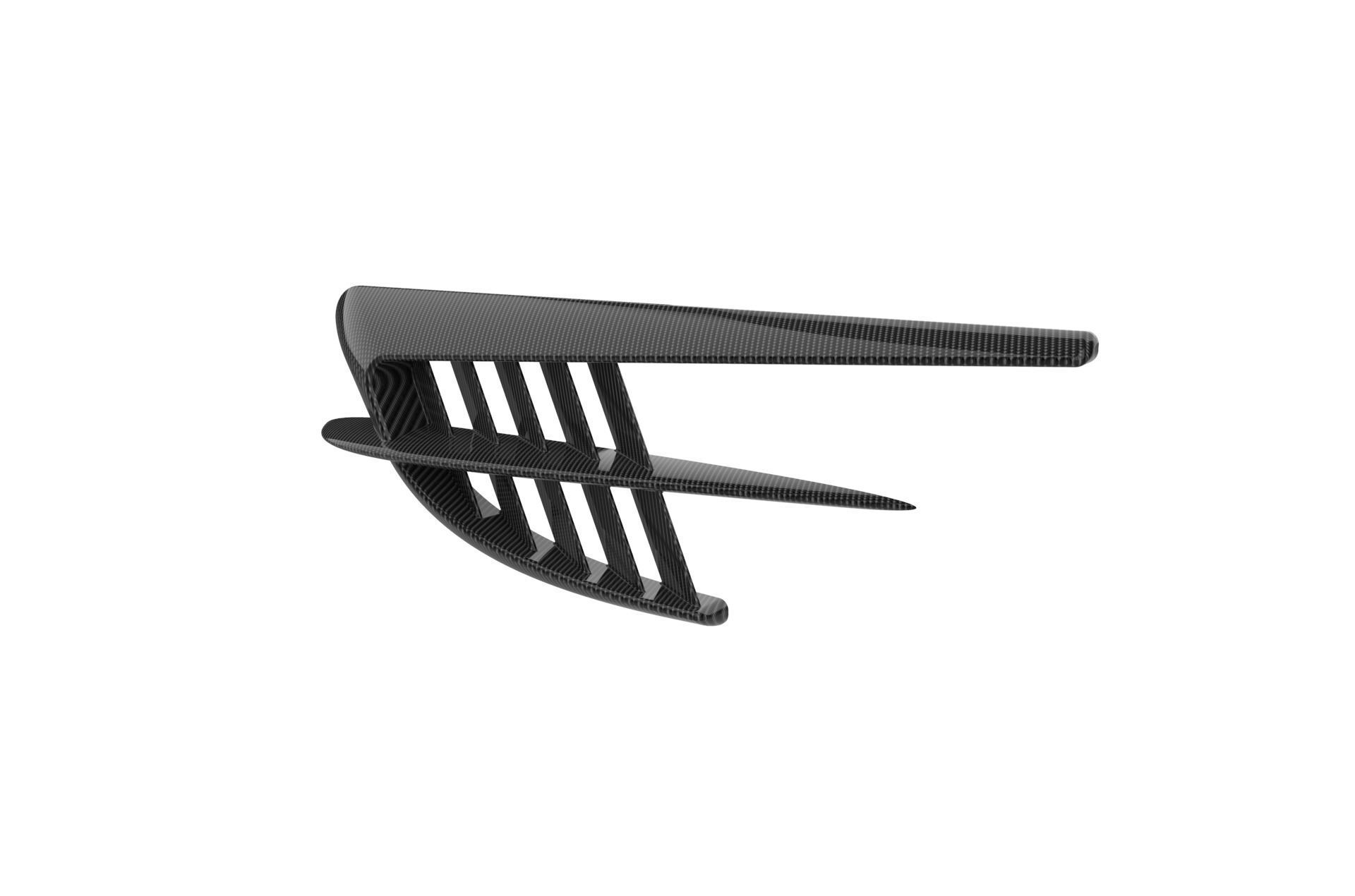 Automotive Side Fender Fin 3D model 3D printable CGTrader