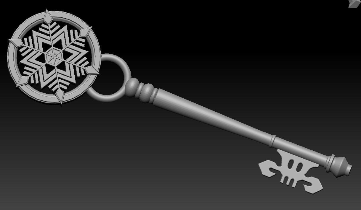 Locke and Key Slowglobe Key 3D model 3D printable CGTrader