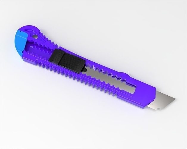 utility knife 3D model 3D printable CGTrader