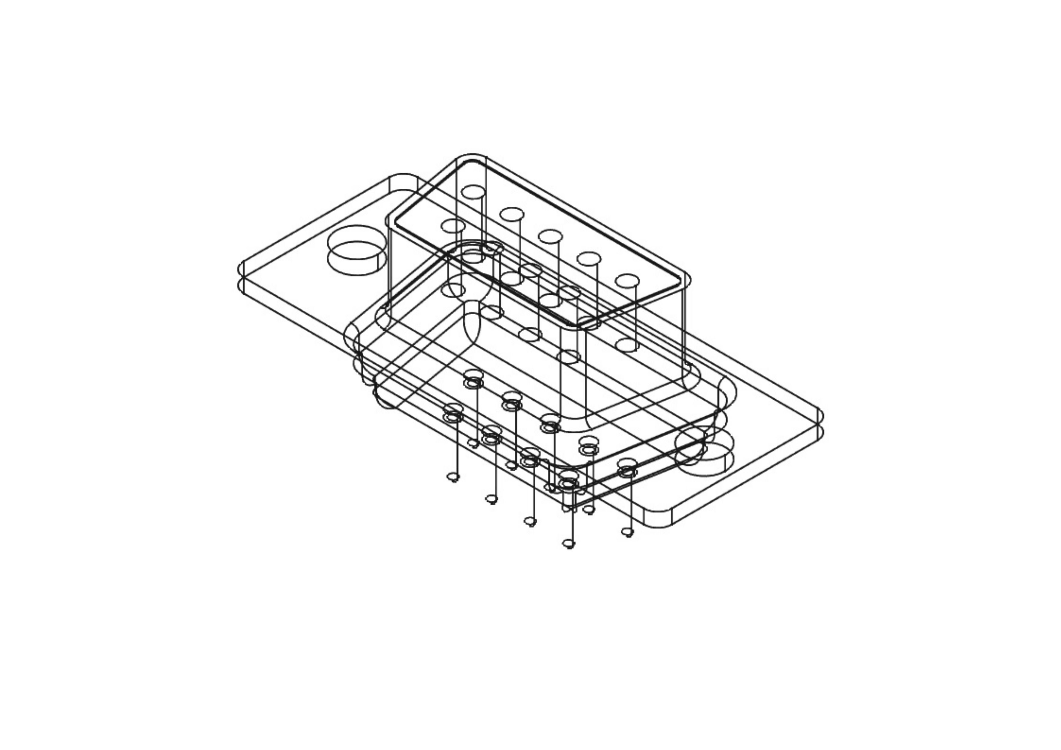 DB9 female connector through hole 3D model CGTrader