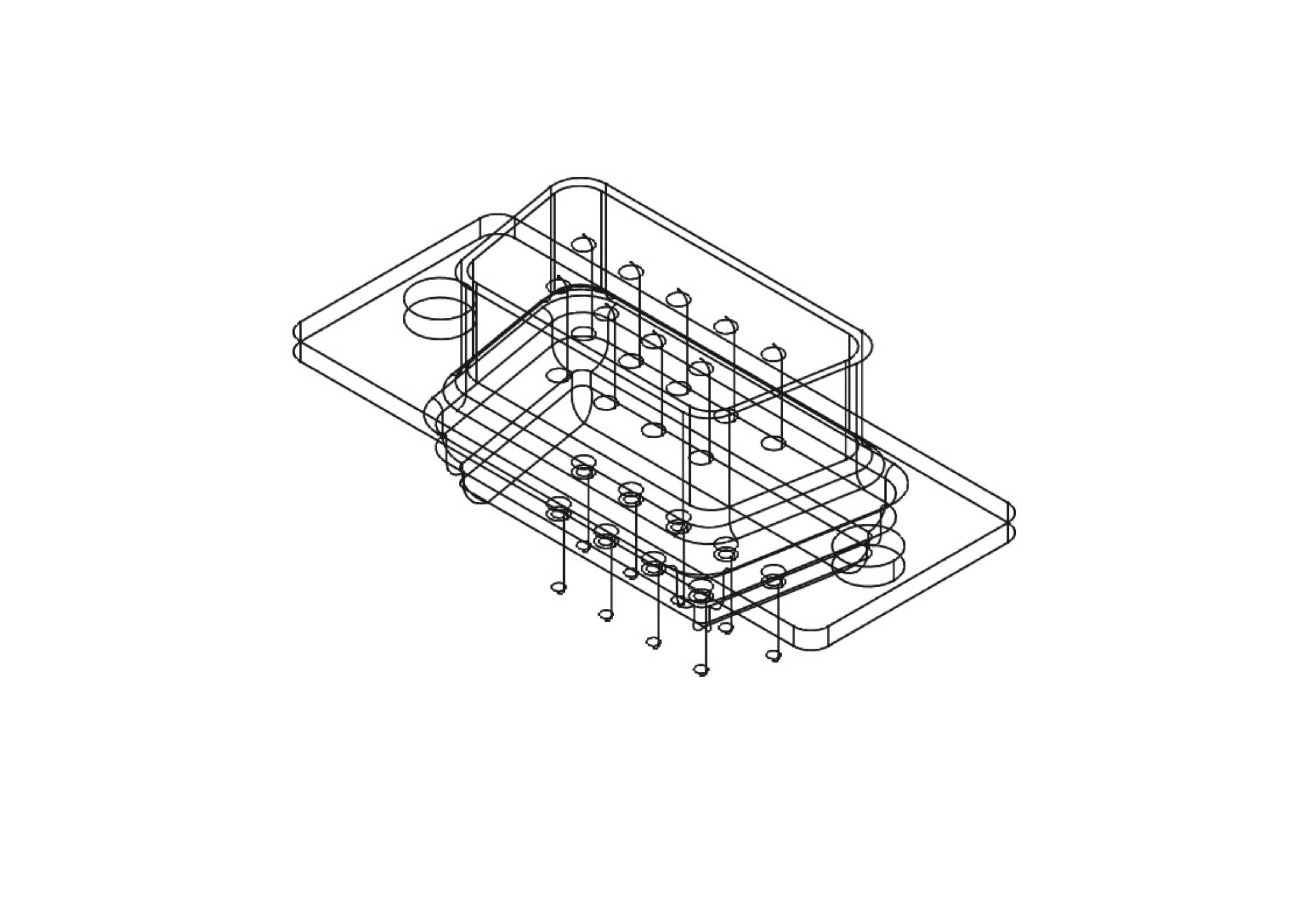 DB9 male connector through hole 3D model CGTrader
