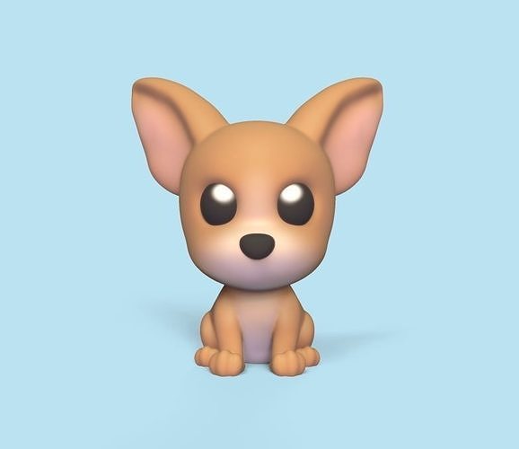 Chihuahua 3D model 3D printable | CGTrader