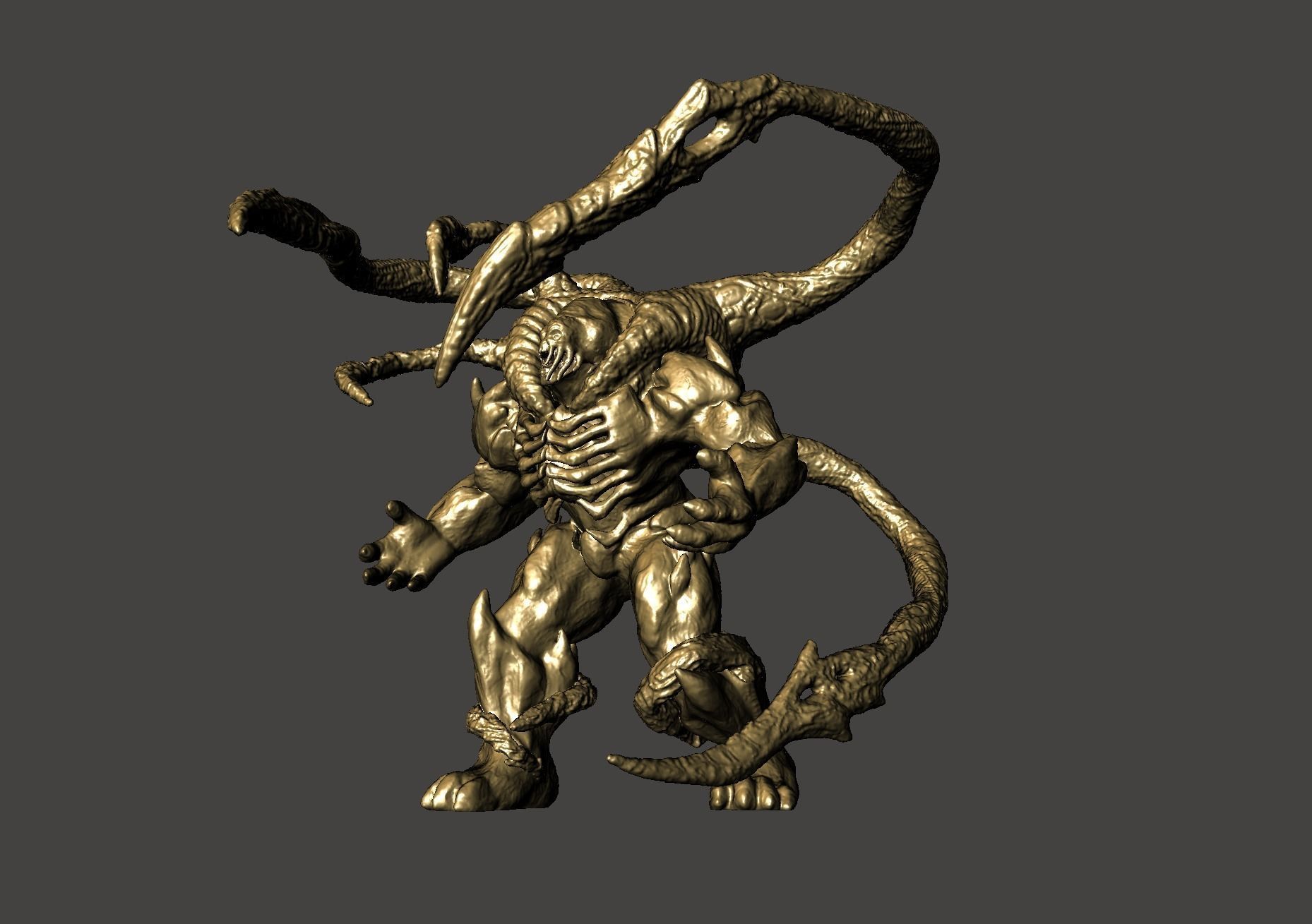 Lambent Berserker Gears of War 3 ultra detailed highpoly STL 3D