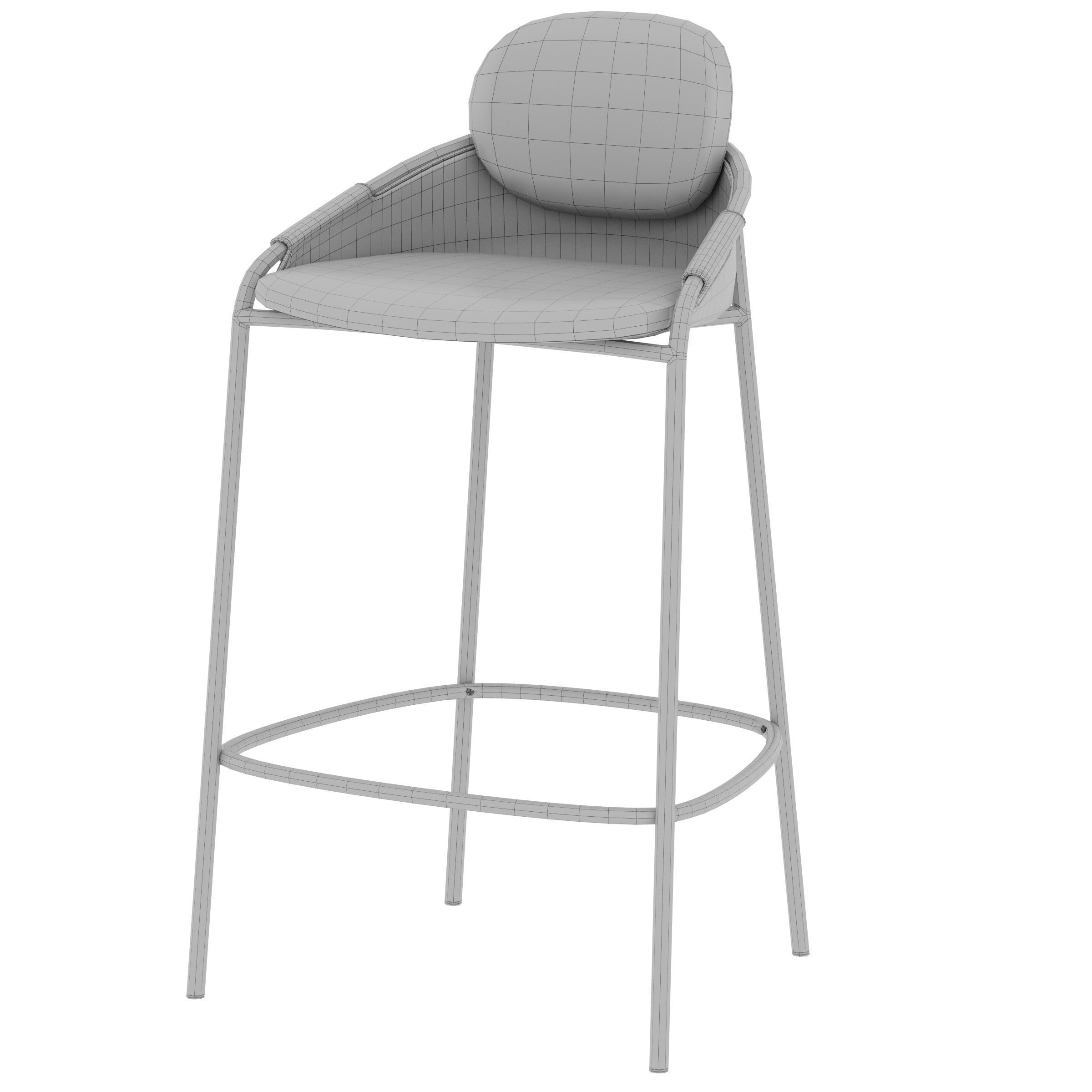 Bar stool Claudio 3D model CGTrader