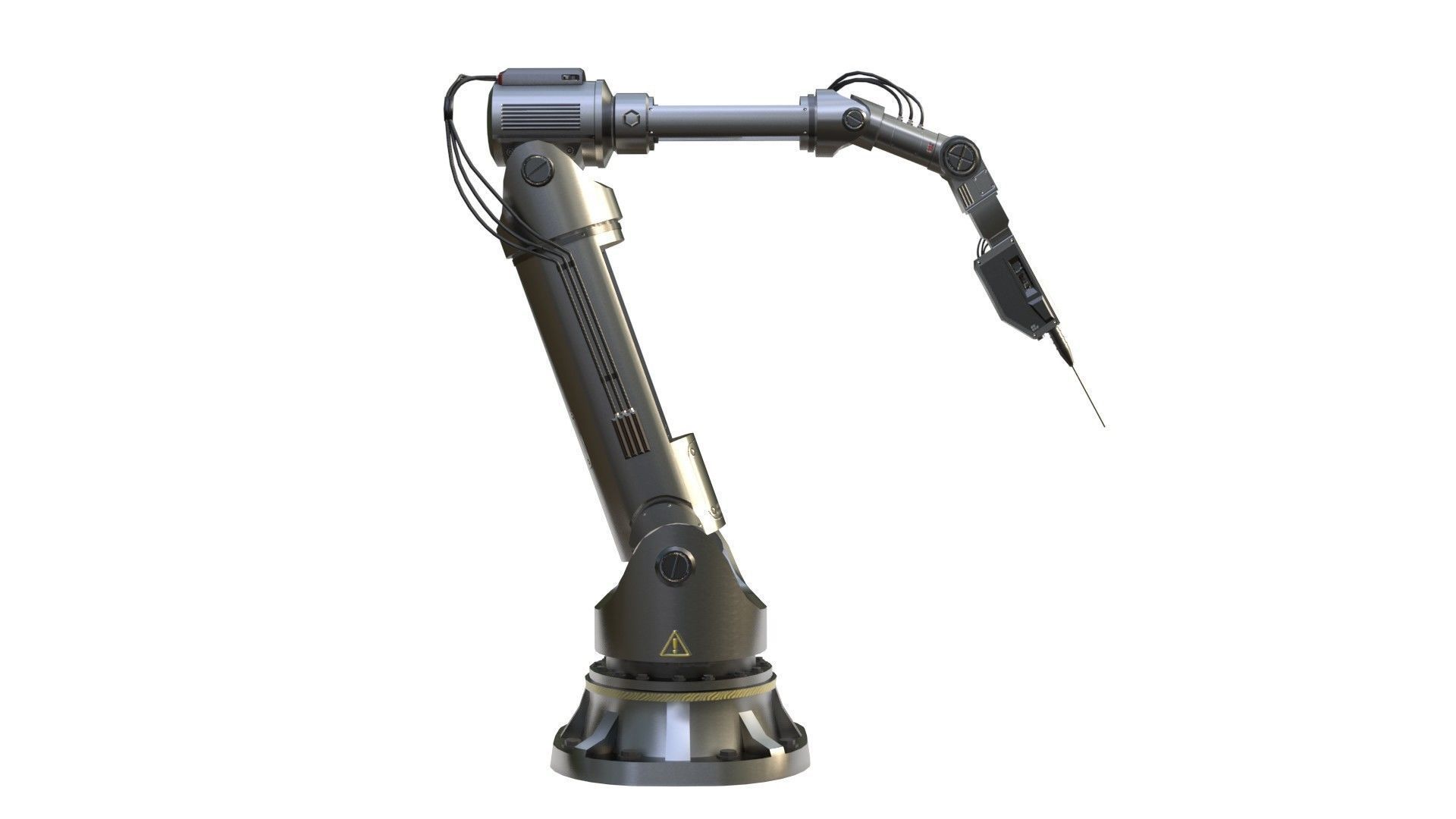 3D model Industrial Robotic Arm with Rigged and Animated VR / AR / low ...