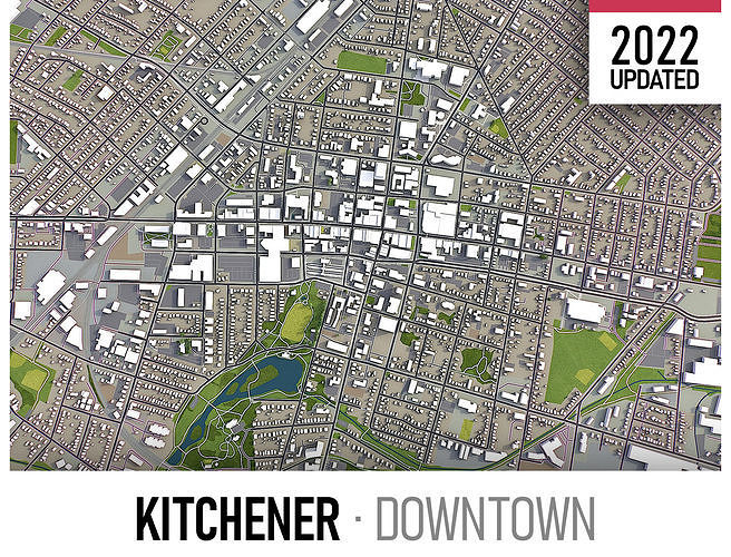 3D model Kitchener VR / AR / lowpoly CGTrader