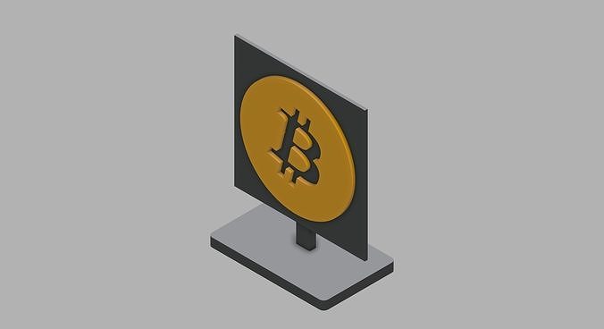 Bitcoin Logo Stand