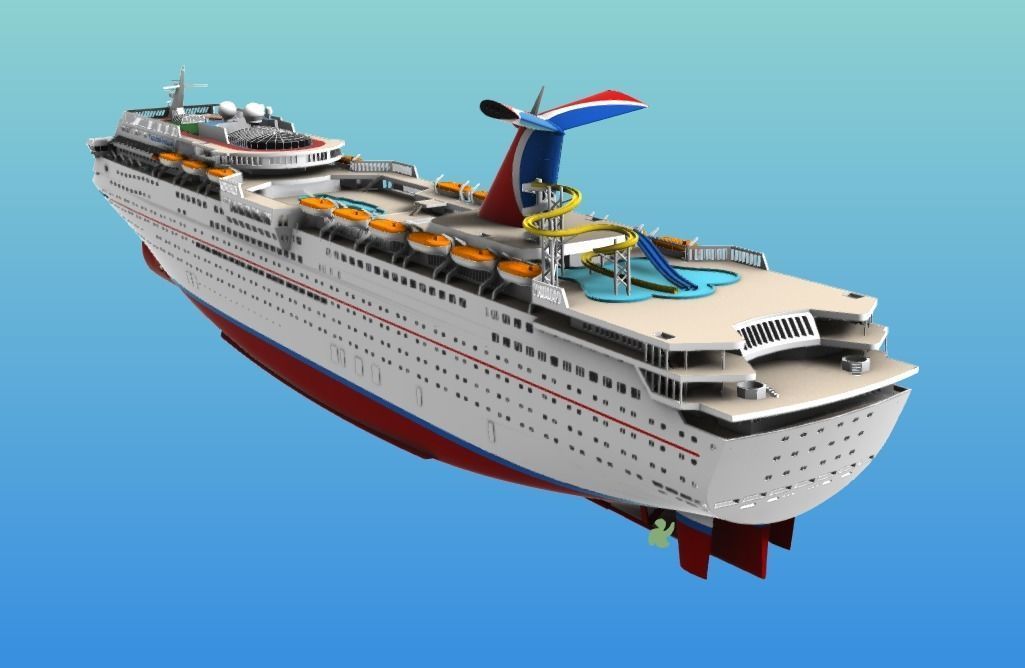 CARNIVAL FASCINATION cruise ship 3d printable model 3D model 3D ...