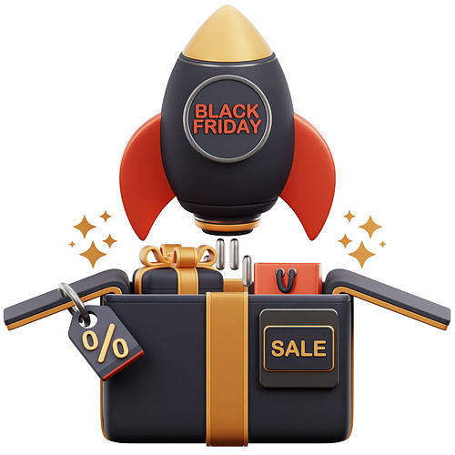 Black Friday Offer 3D Icon
