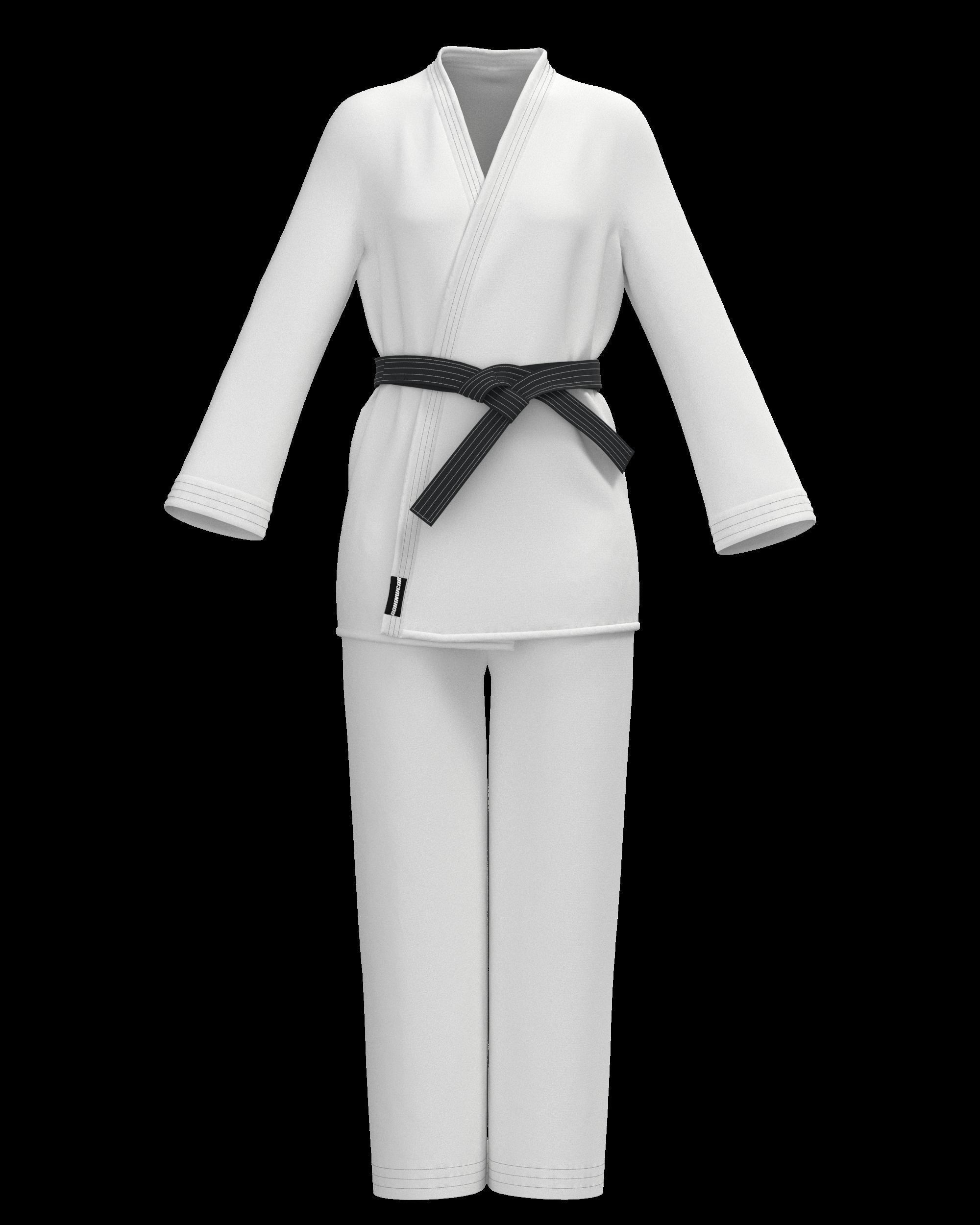 Karate Outfit 3D model CGTrader